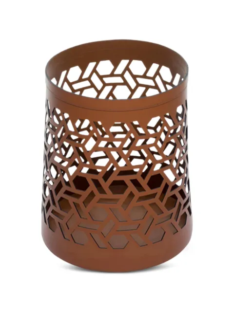 RUDI cut-out geometric-pattern basket