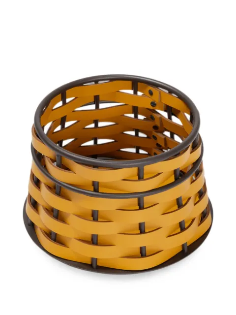 RUDI woven leather basket