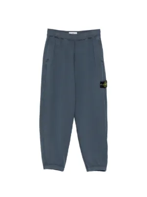 Stone Island ロゴパッチパンツ | ブルー | FARFETCH JP