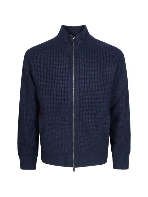 Altea waffle-knit zip-up cardigan