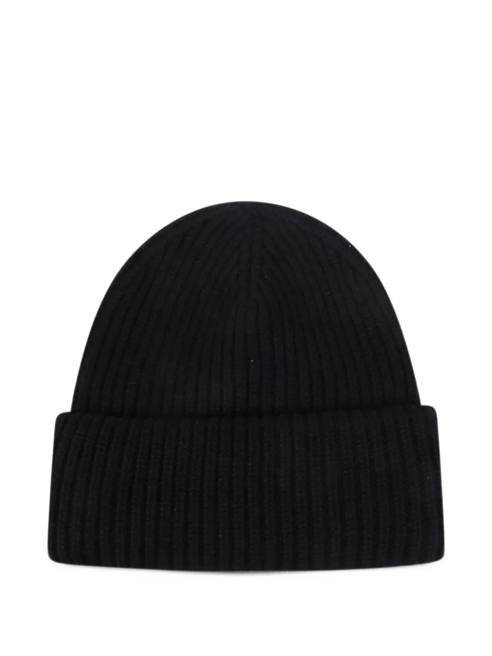 MC2 Saint Barth Kids Berry ribbed beanie hat Zwart