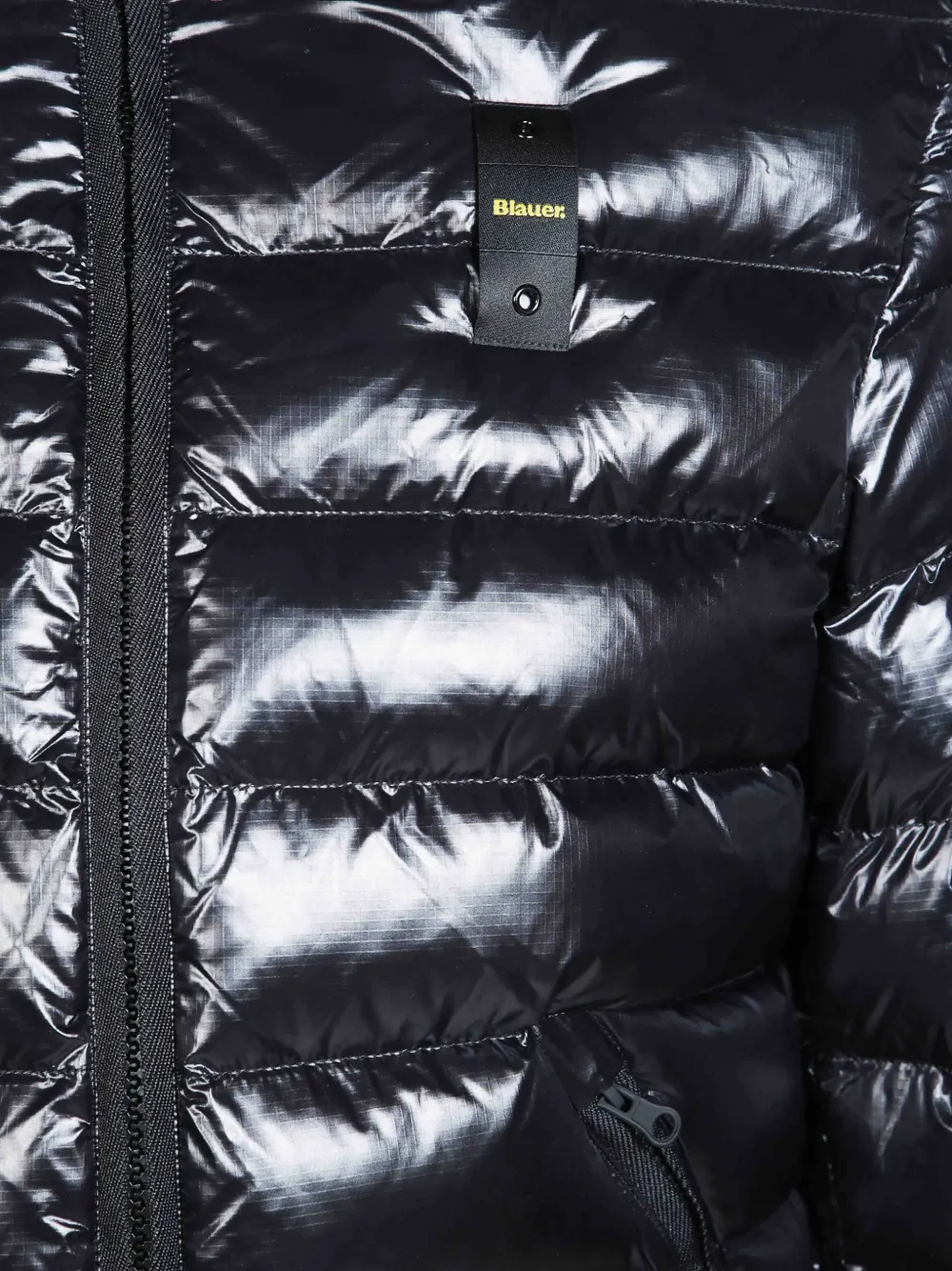 Blauer Adams donsjack met capuchon Zwart