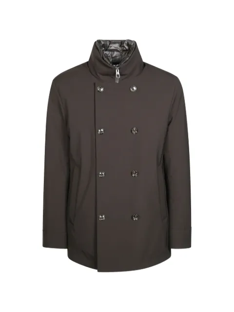 Montecore double-breasted high-neck jacket