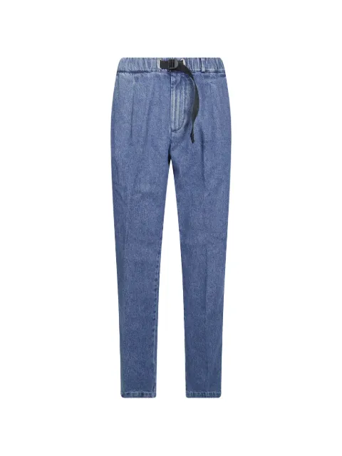 White Sand belted pleated jeans