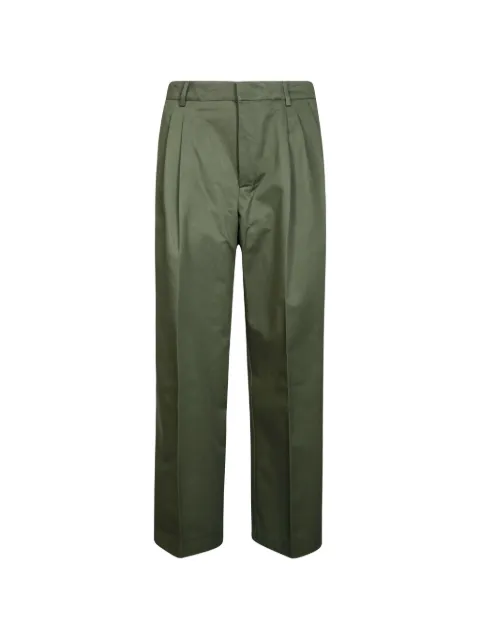 AMARÁNTO frayed-seam pleated trousers
