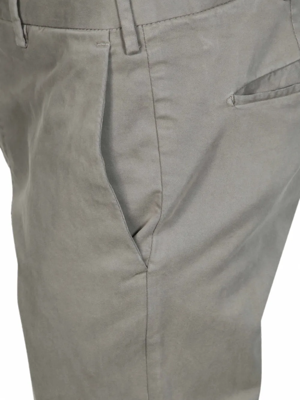 PT Torino Stretch broek met satijnen afwerking Grijs