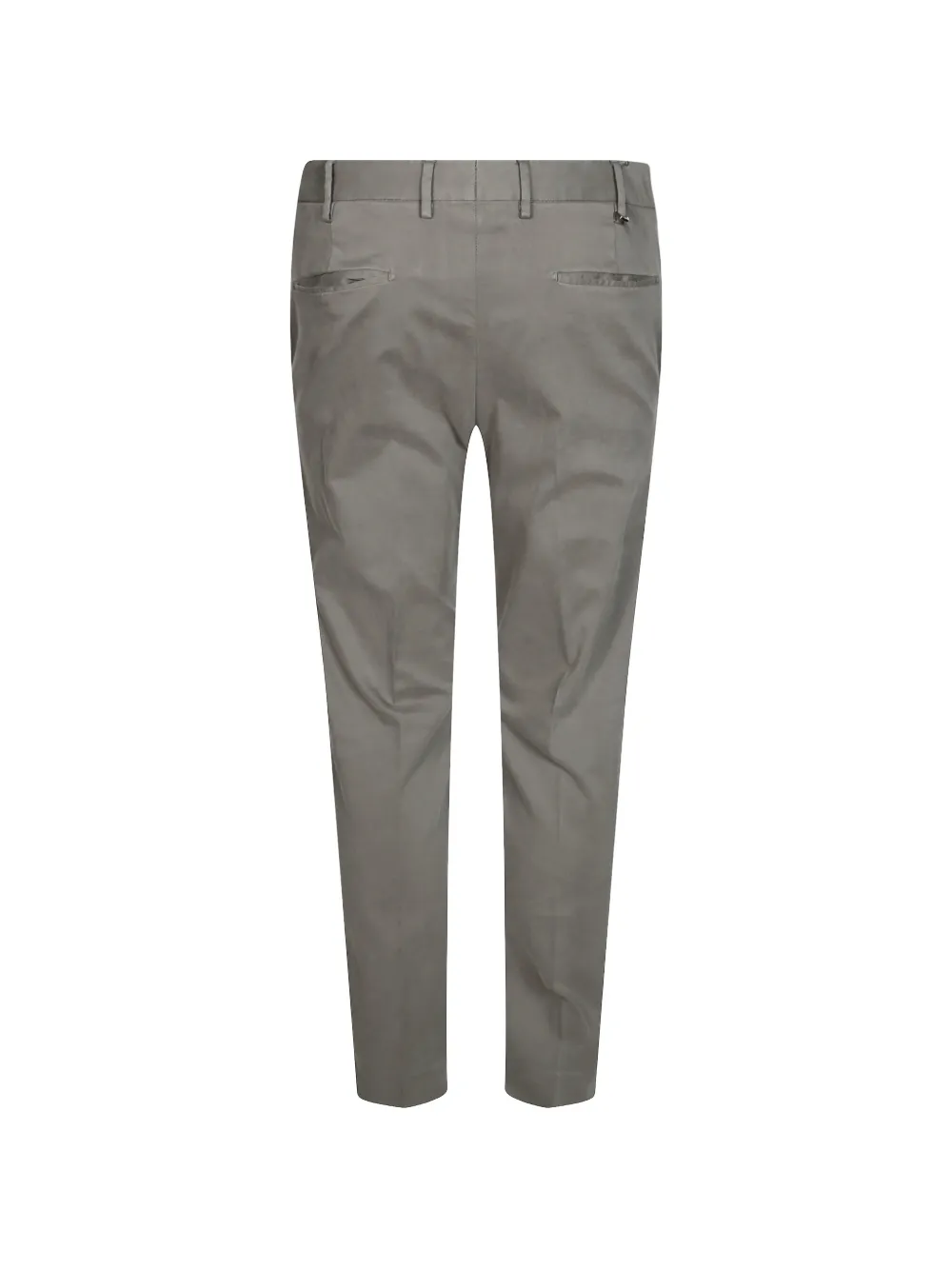 PT Torino Stretch broek met satijnen afwerking Grijs