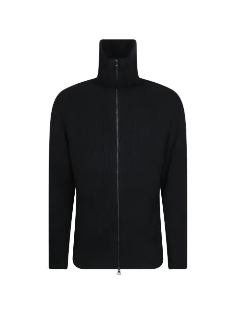 Tagliatore Maglione a coste con cappuccio e zip