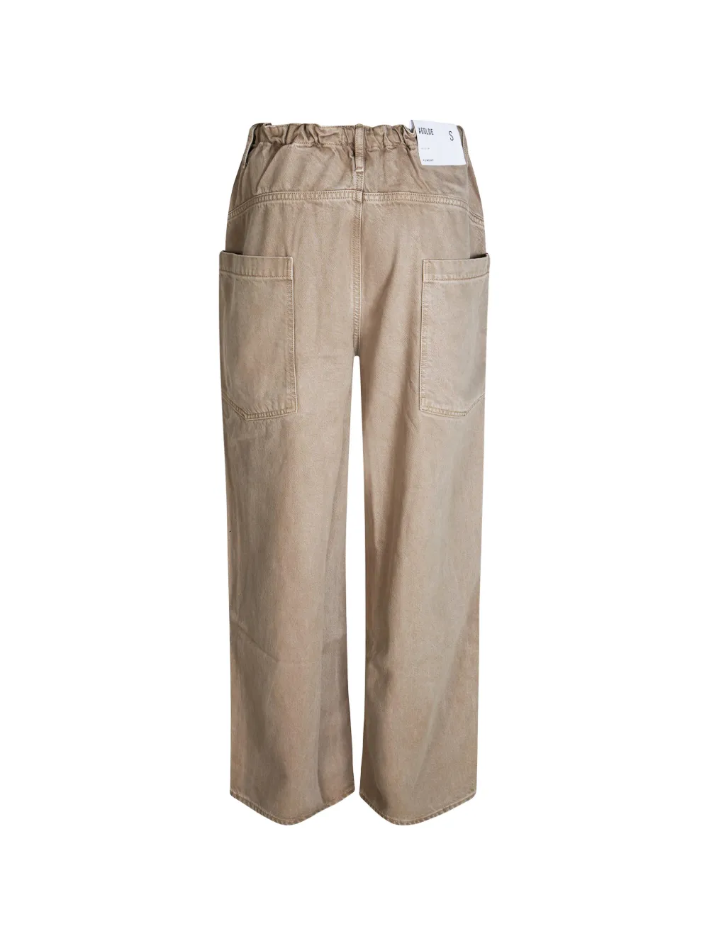 AGOLDE Shaw jeans met trekkoord Beige