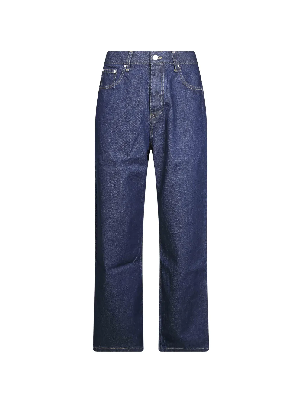 Arte Antwerp Jeans Big A dritti con applicazione logo - Blu