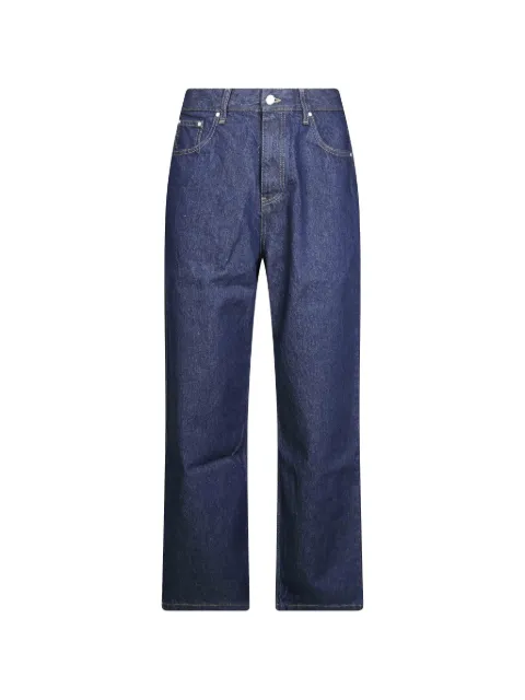 Arte Antwerp Big A logo-patch straight-leg jeans