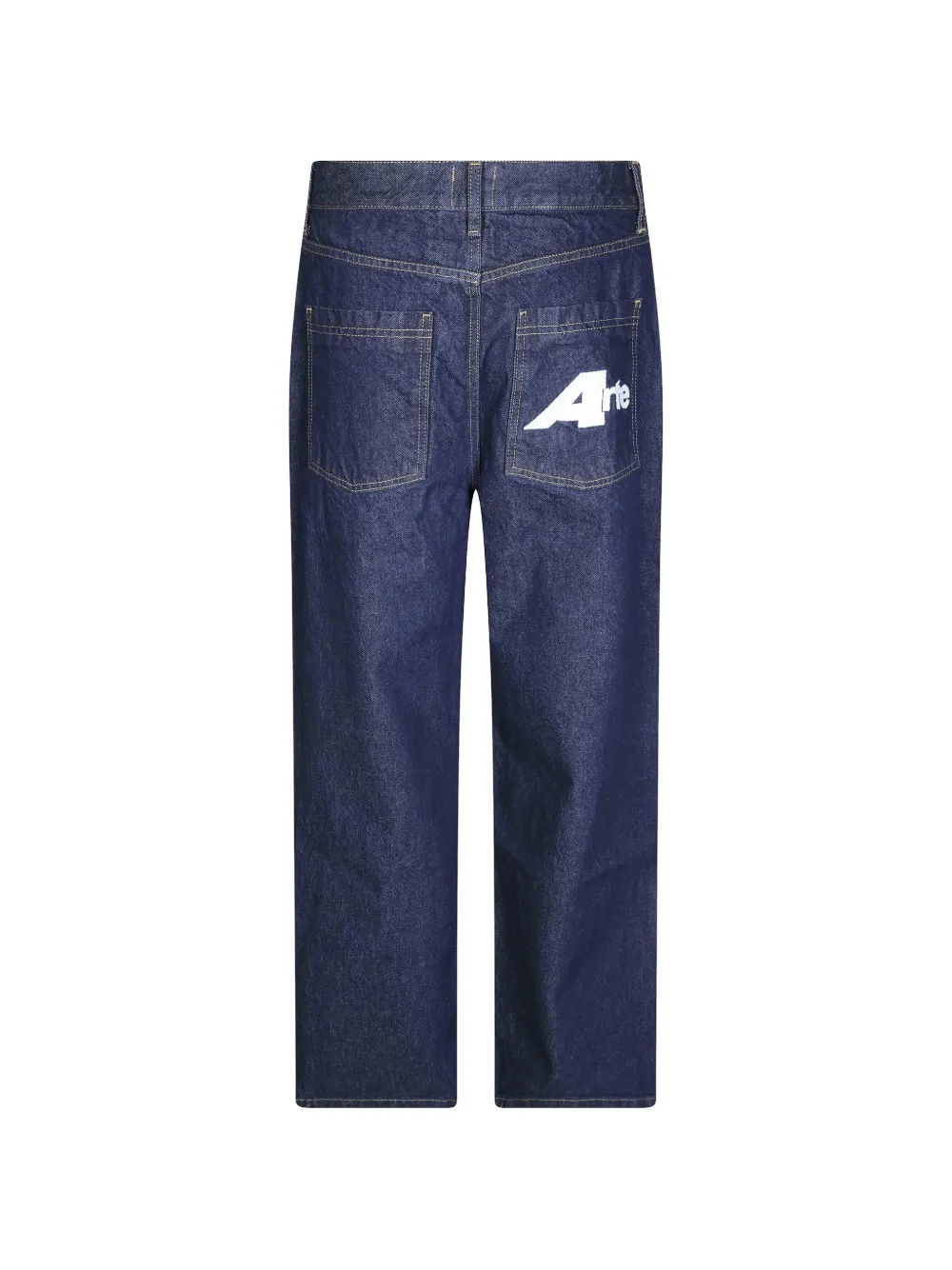 Arte Antwerp Big A straight jeans met logopatch Blauw