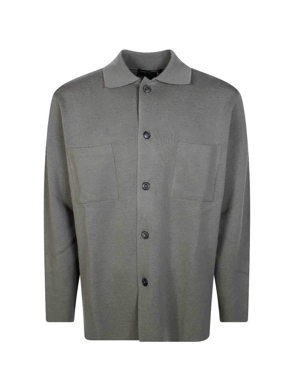 Filippo De Laurentiis button-down chest-pocket overshirt - Gris