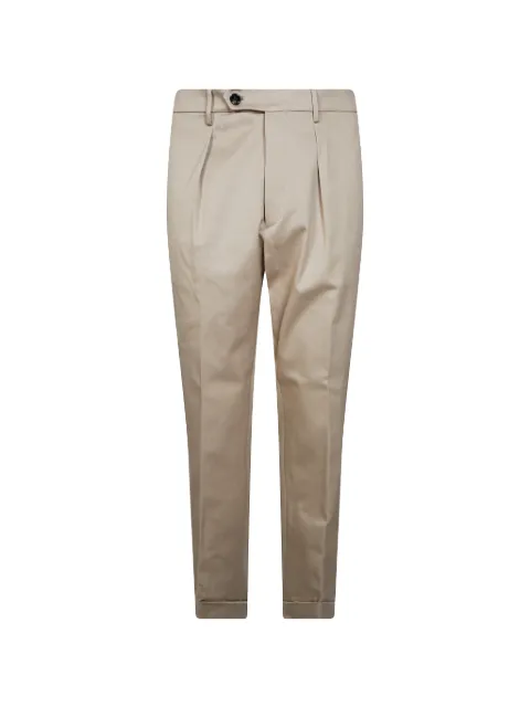 Berwich pleated turned-up trousers