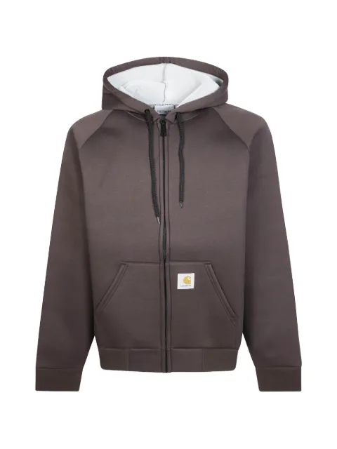 Carhartt WIP logo-patch zip-up hoodie