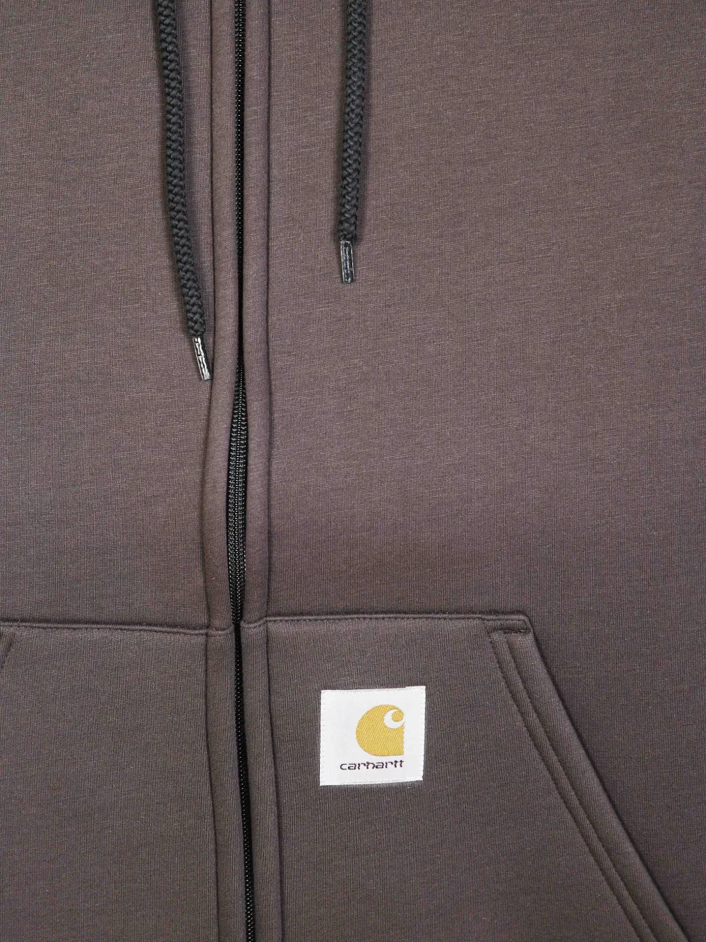 Carhartt WIP Hoodie met logopatch Bruin