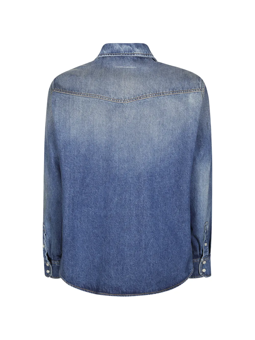MM6 Maison Margiela Shirtjack met logoprint Blauw