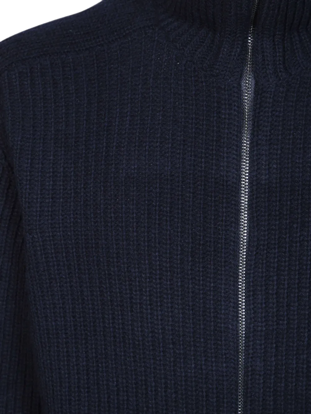 Tagliatore Ribgebreid vest Blauw