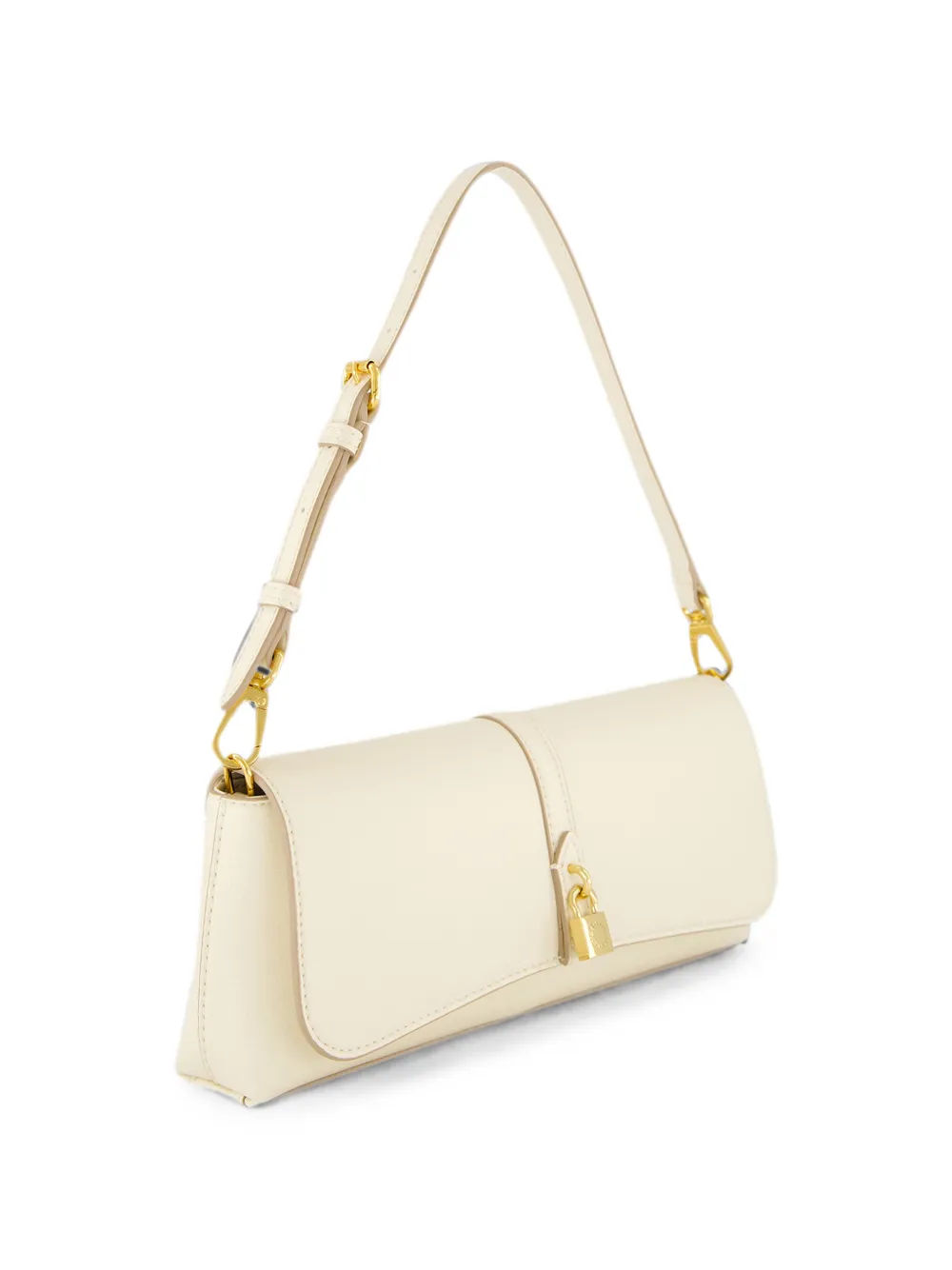 Stella McCartney Ryder clutch met hangslot Beige