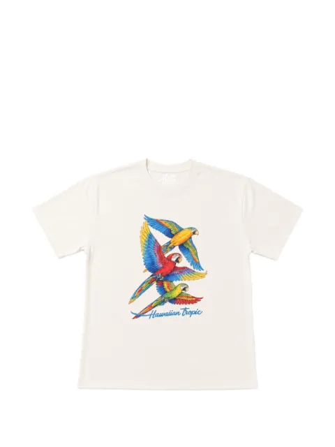 Melt parrot-print T-shirt