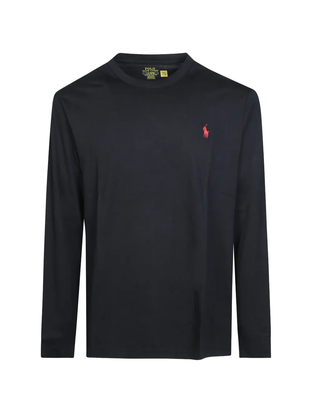 Polo Ralph Lauren logo-embroidered long-sleeve T-shirt - Nero