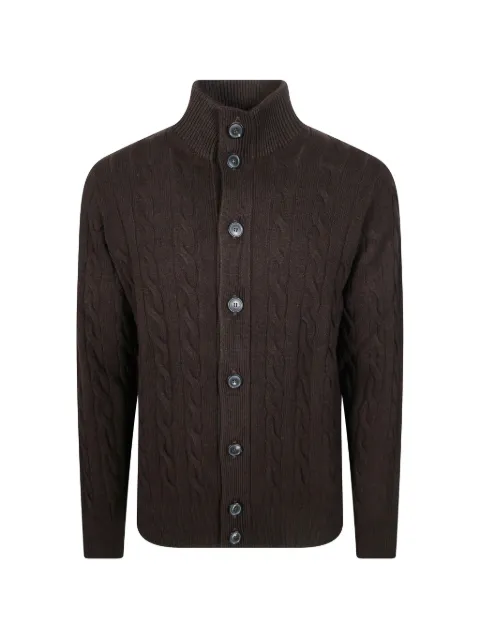 Filippo De Laurentiis cable-knit button-up cardigan