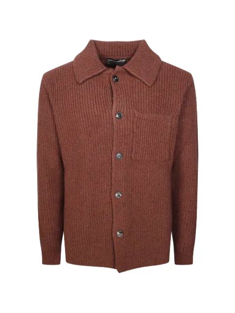 Filippo De Laurentiis ribbed-knit patch-pocket shirt