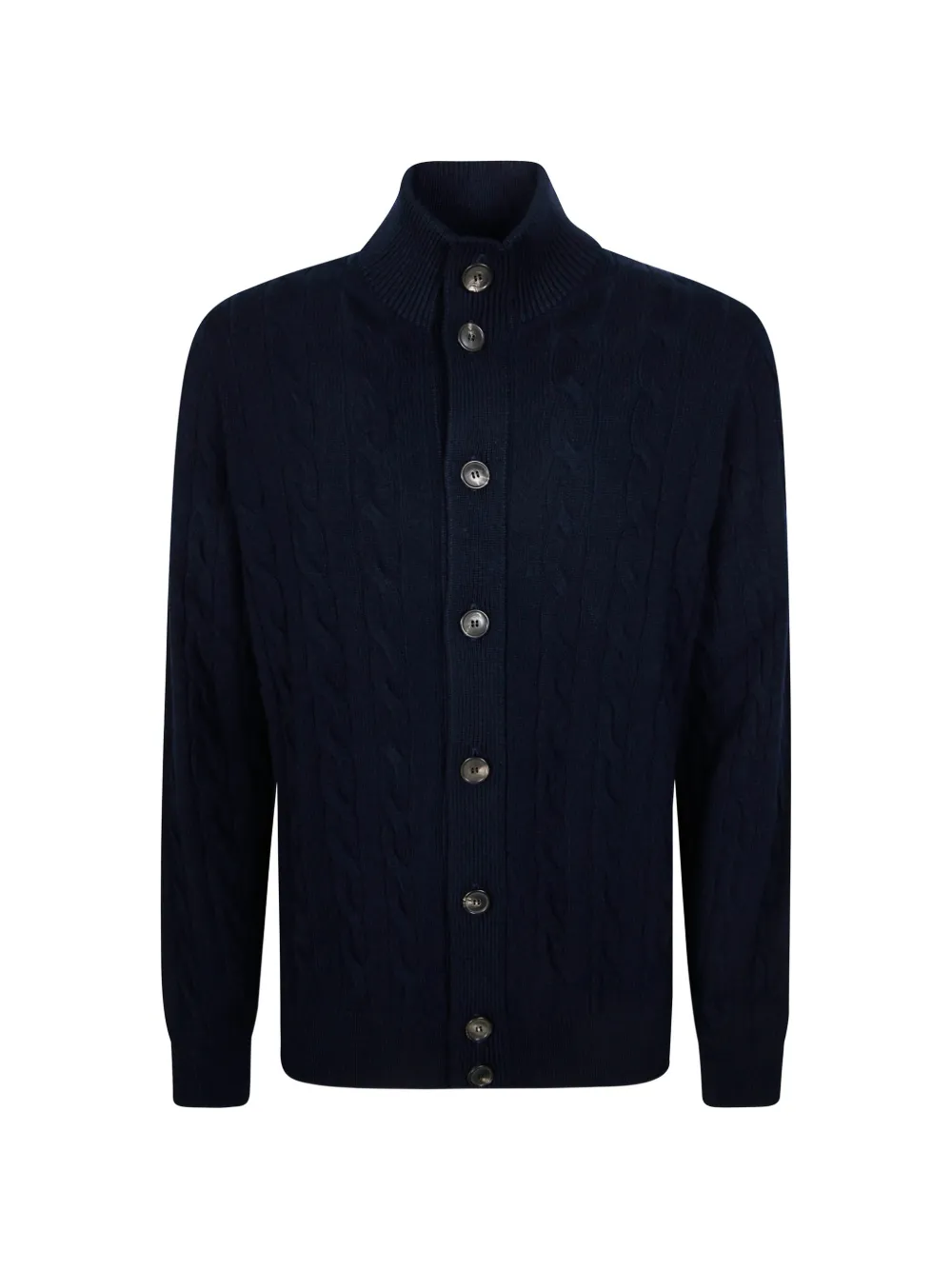 Filippo De Laurentiis cable-knit button-up cardigan - Blu