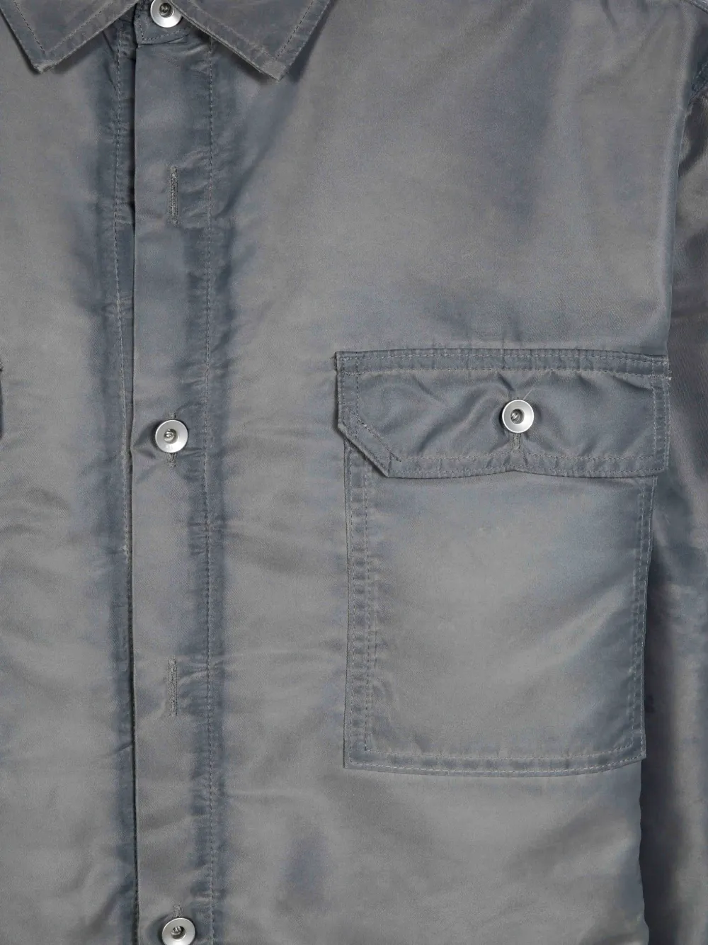 Rick Owens DRKSHDW Jumbo gewatteerd shirtjack Bruin