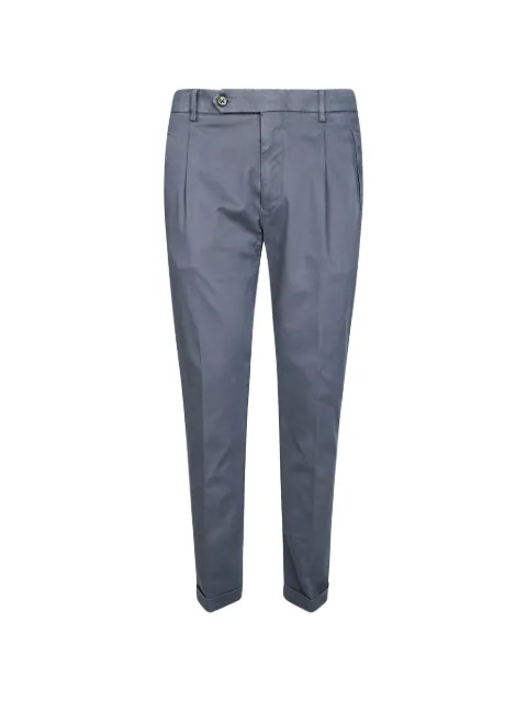 Berwich pleated turn-up trousers