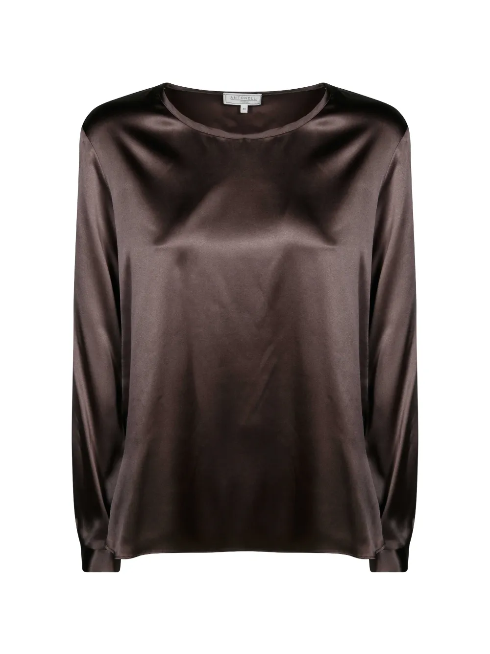 Antonelli Adige satin-finish blouse