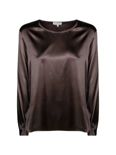 Antonelli Adige satin-finish blouse