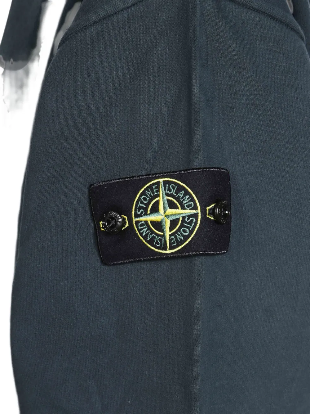 Stone Island Katoenen hoodie met logopatch en buidel Grijs