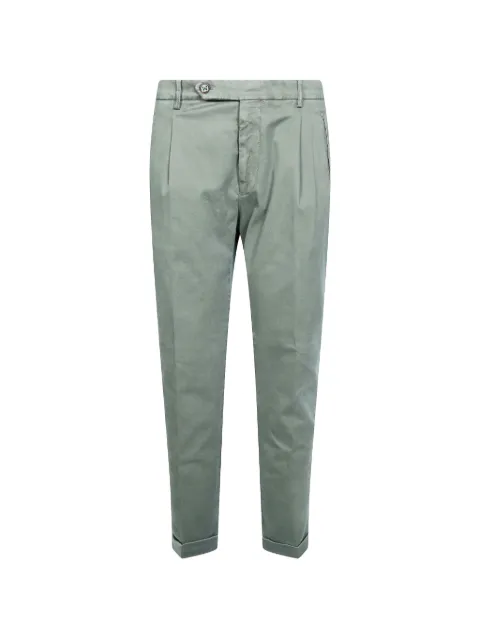 Berwich pleated turn-up trousers