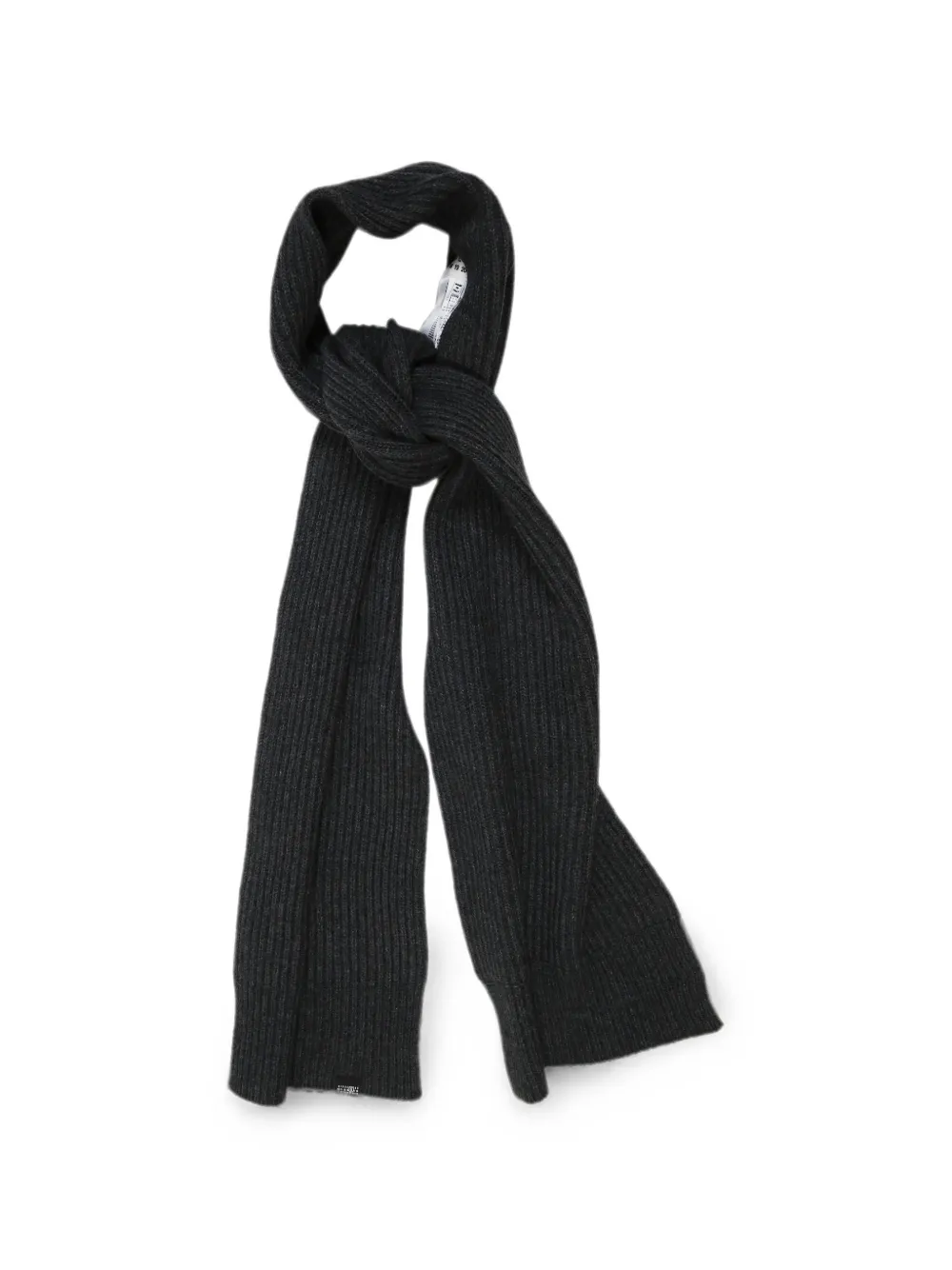 MM6 Maison Margiela ribbed-knit scarf - Grigio