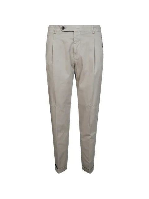 Berwich pleated turn-up trousers