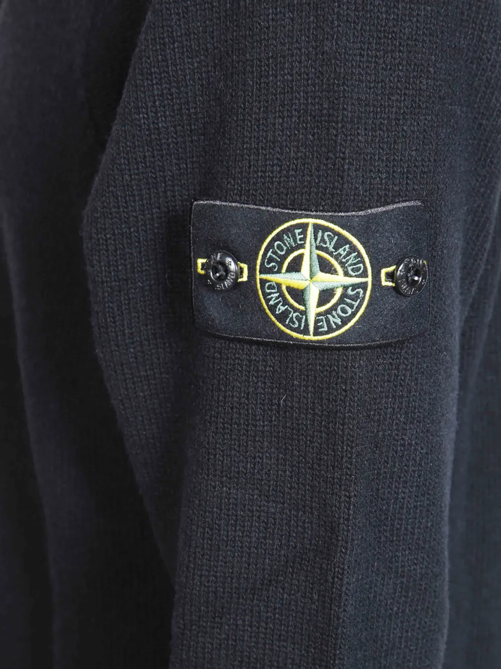 Stone Island Trui met Compass-patch en knopen Blauw