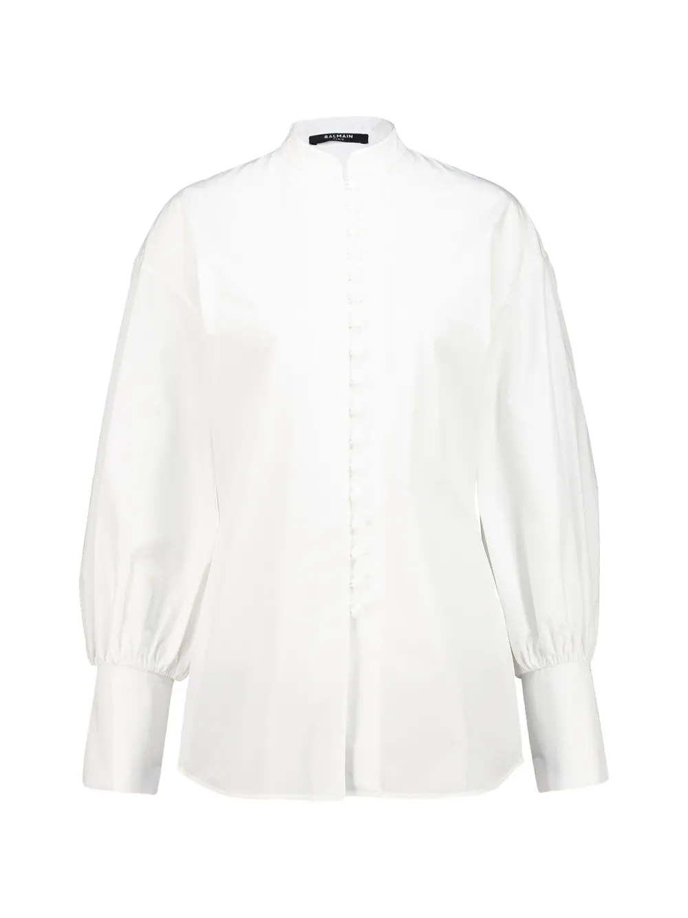 Balmain batwing-sleeve poplin shirt - Bianco