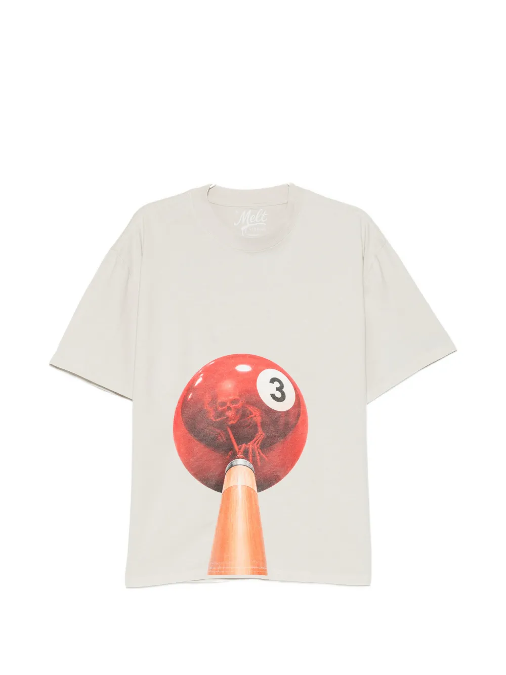 Melt graphic-print T-shirt - Toni neutri