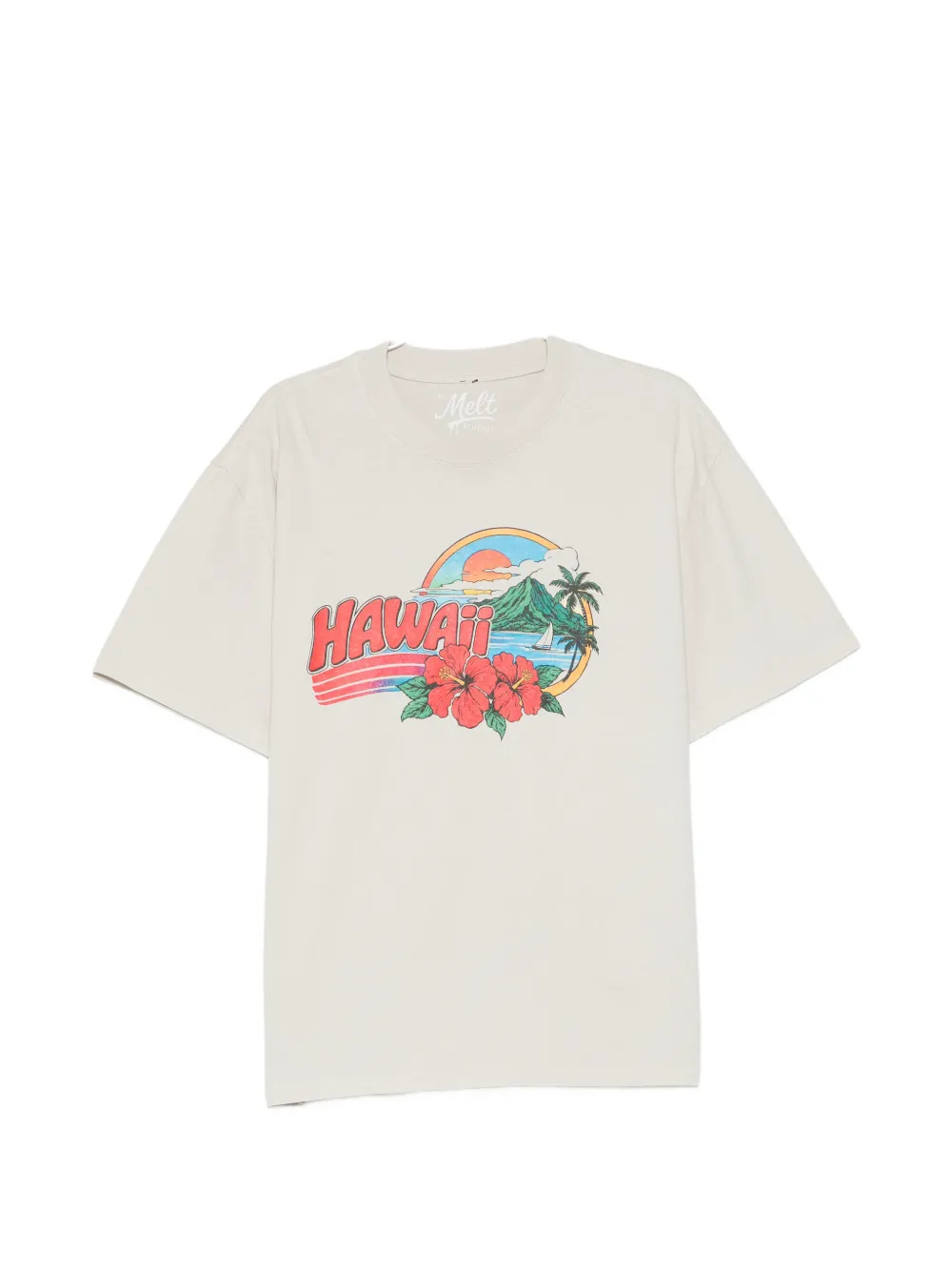 Melt graphic-print T-shirt - Toni neutri