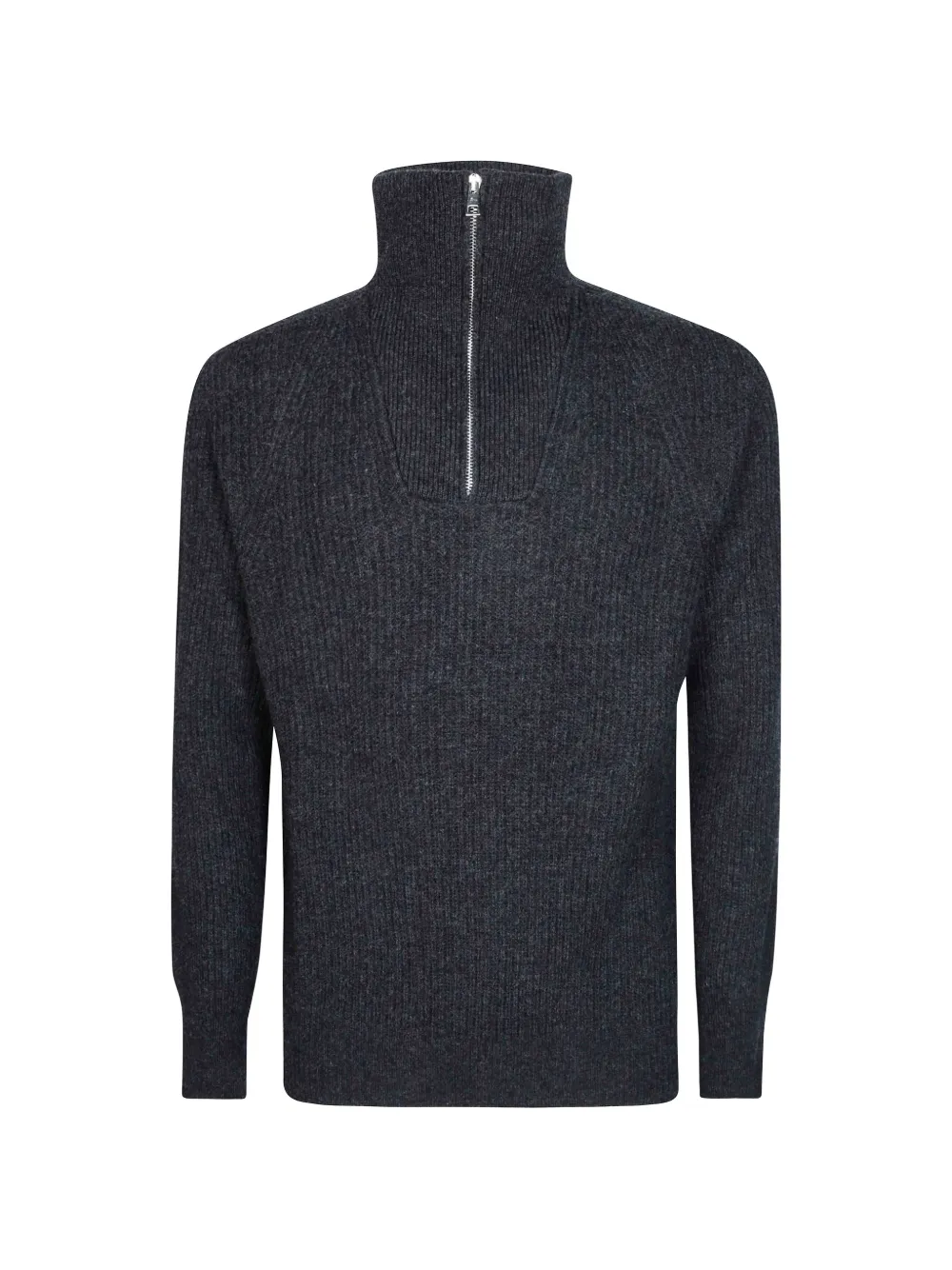 AMARÁNTO half-zip ribbed sweater | Grey | Image 1