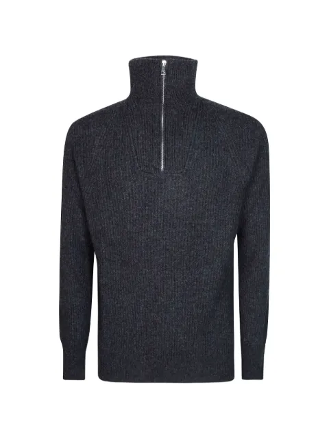 AMARÁNTO half-zip ribbed sweater
