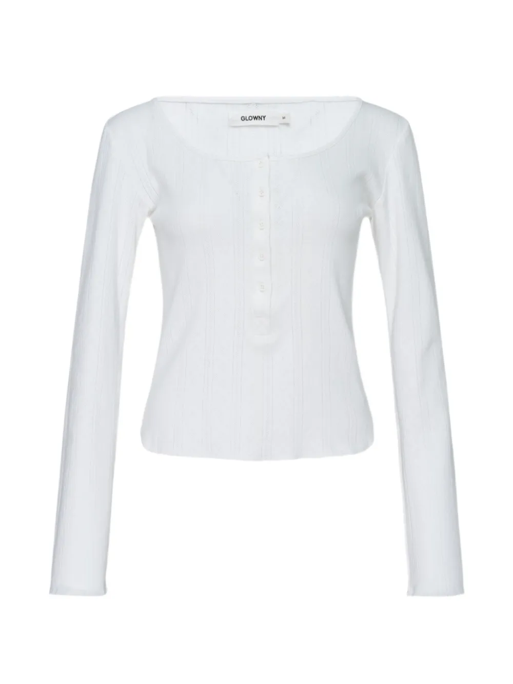 GLOWNY button-up polo top