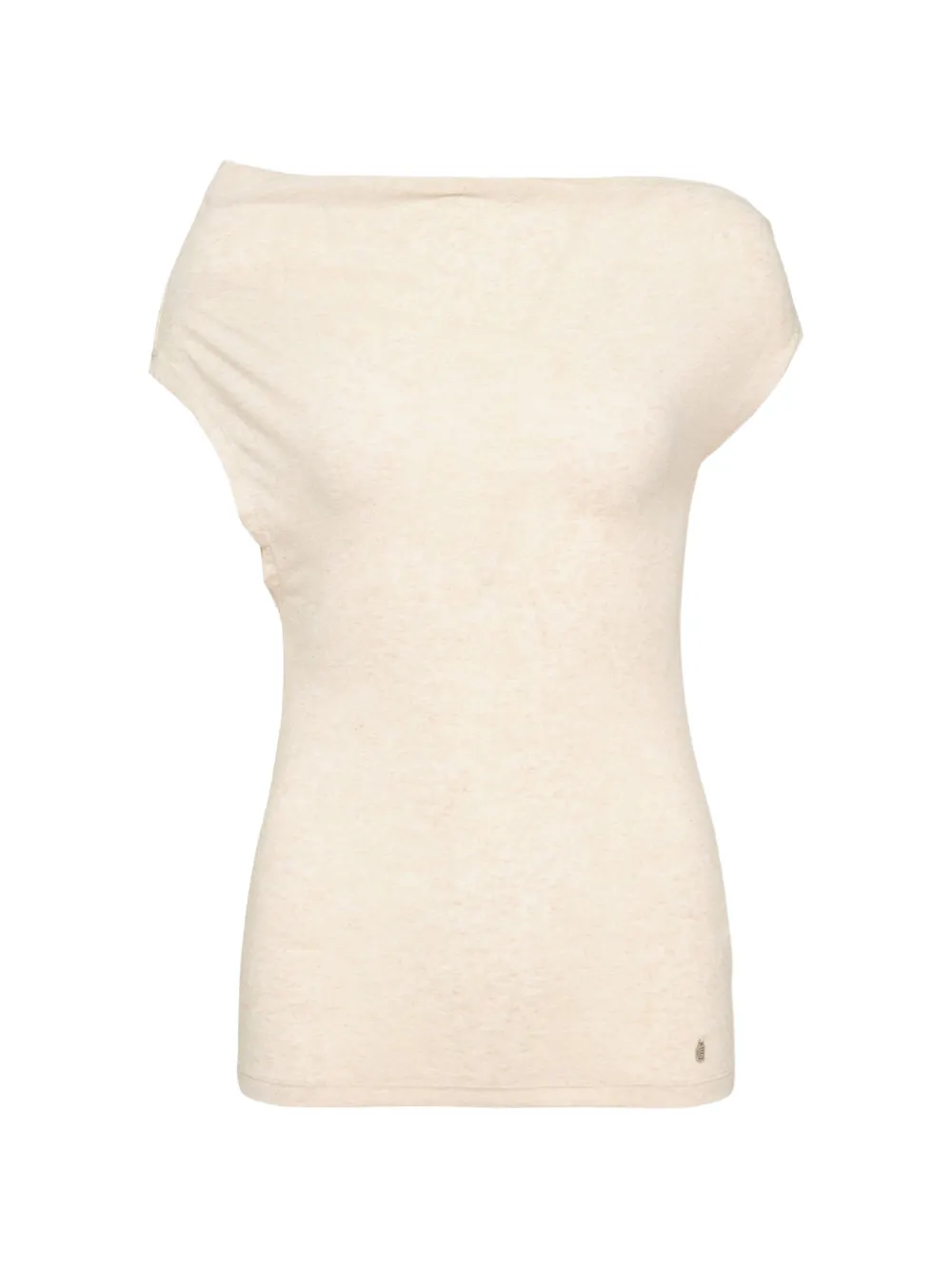 GLOWNY Top Tilt con drappeggio - Toni neutri