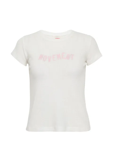 Rally Movement logo-print ribbed T-shirt
