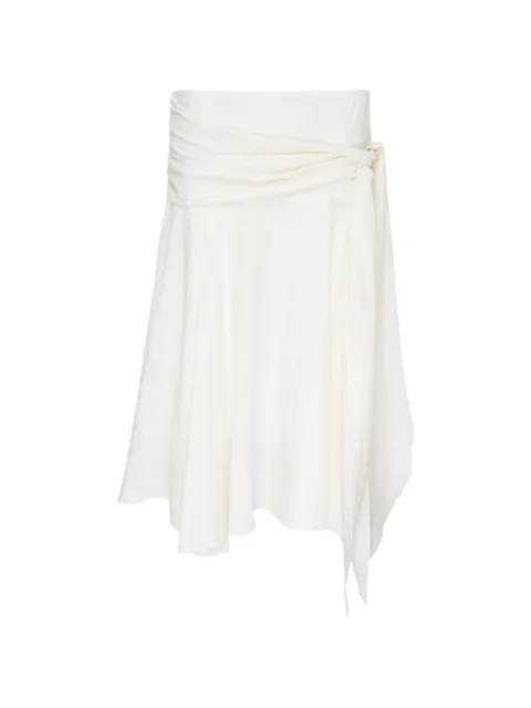 GLOWNY Sunset draped midi skirt