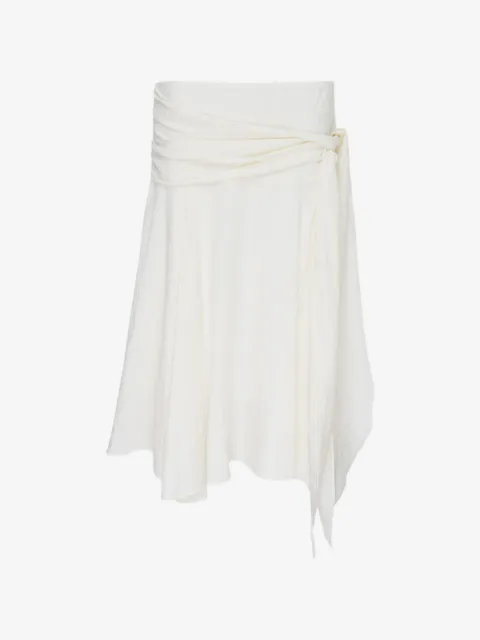 GLOWNY Sunset draped midi skirt