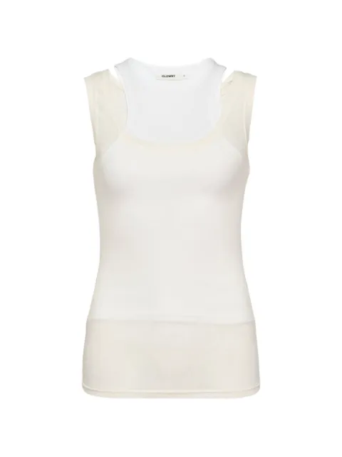 GLOWNY layered scoop-neck top