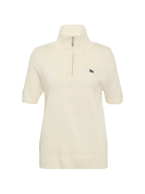 Rally Movement half-zip short-sleeve polo top