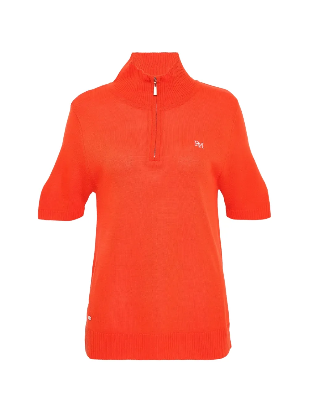 Rally Movement half-zip short-sleeve polo top